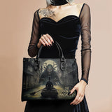 "The Shadow Over Innsmouth" - Black Interior - Leather Handbag