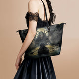 "The Shadow Over Innsmouth" Leather Tote Bag