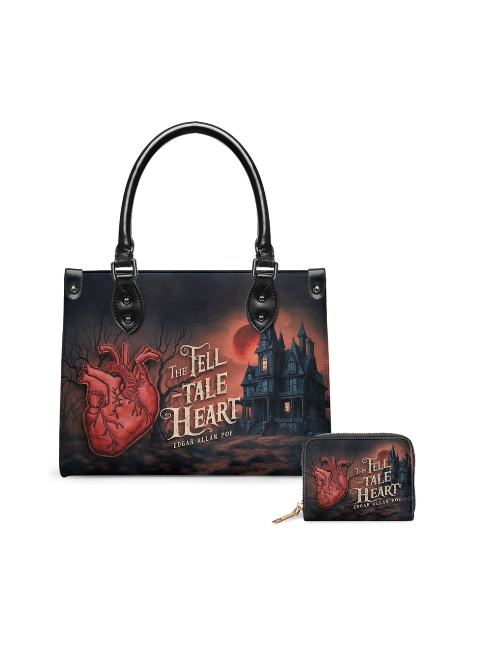 "The Tell-Tale Heart" Small Leather Handbag - EVERMORE DEAL