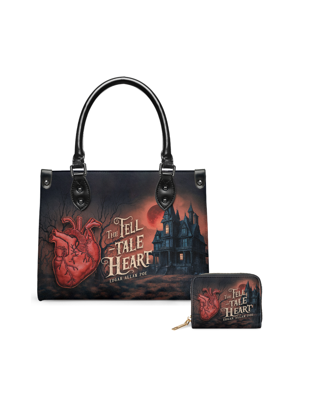 "The Tell-Tale Heart" Small Leather Handbag - EVERMORE DEAL