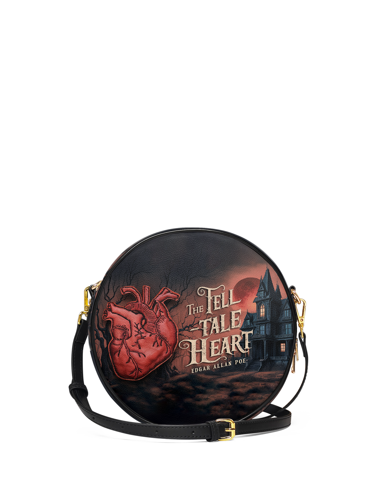 "The Tell-Tale Heart" Circle Crossbody Bag - EVERMORE DEAL