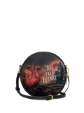 "The Tell-Tale Heart" Circle Crossbody Bag
