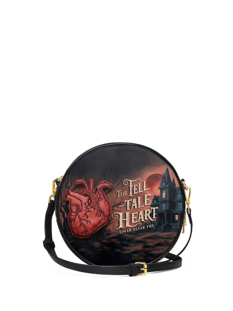 "The Tell-Tale Heart" Circle Crossbody Bag