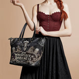 "The Whisperer In Darkness" Leather Tote Bag