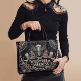 "The Whisperer In Darkness" - Black Interior - Leather Handbag Matching Set - CLEAROUT