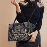 "The Whisperer In Darkness" - Black Interior - Leather Handbag Matching Set - CLEAROUT