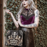 "The Whisperer In Darkness" - Black Interior - Leather Handbag - CLEAROUT