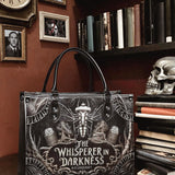 "The Whisperer In Darkness" - Black Interior - Leather Handbag