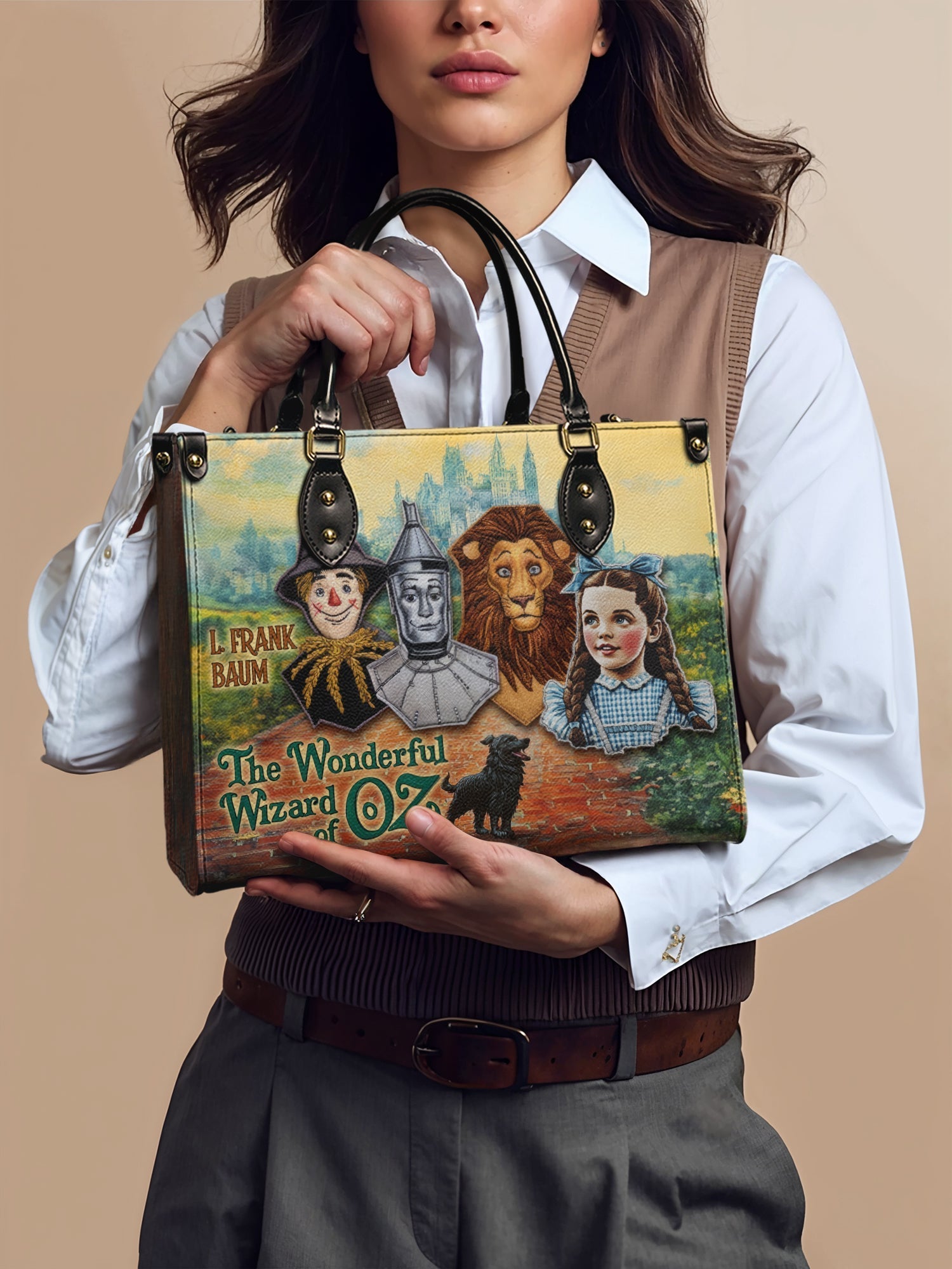 "Emerald City Dream" - Brown Interior - Leather Handbag