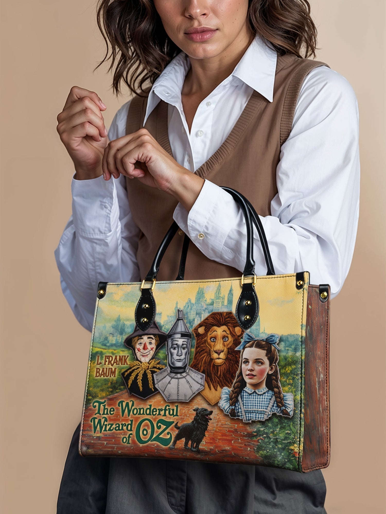 "Emerald City Dream" - Brown Interior - Leather Handbag