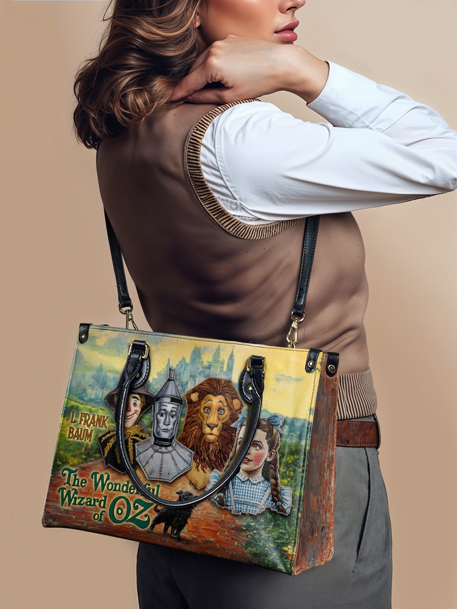 "Emerald City Dream" - Brown Interior - Leather Handbag