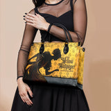 "The Yellow Wallpaper" - Black Interior - Leather Handbag