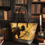 "The Yellow Wallpaper" Leather Tote Bag