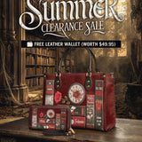 "The Crimson Codex" Leather Handbag Deal