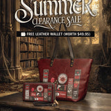 "The Crimson Codex" Leather Tote Bag Deal