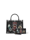 "The Dracula" - Black Interior - Leather Handbag Matching Set - FALL DEAL