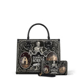 "The Dunwich Horror" - Black Interior - Leather Handbag Matching Set - CLEAROUT