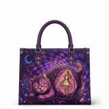 “We're All Mad Here” Applique Leather Handbag Pre-order