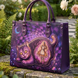 “We're All Mad Here” Applique Leather Handbag Pre-order