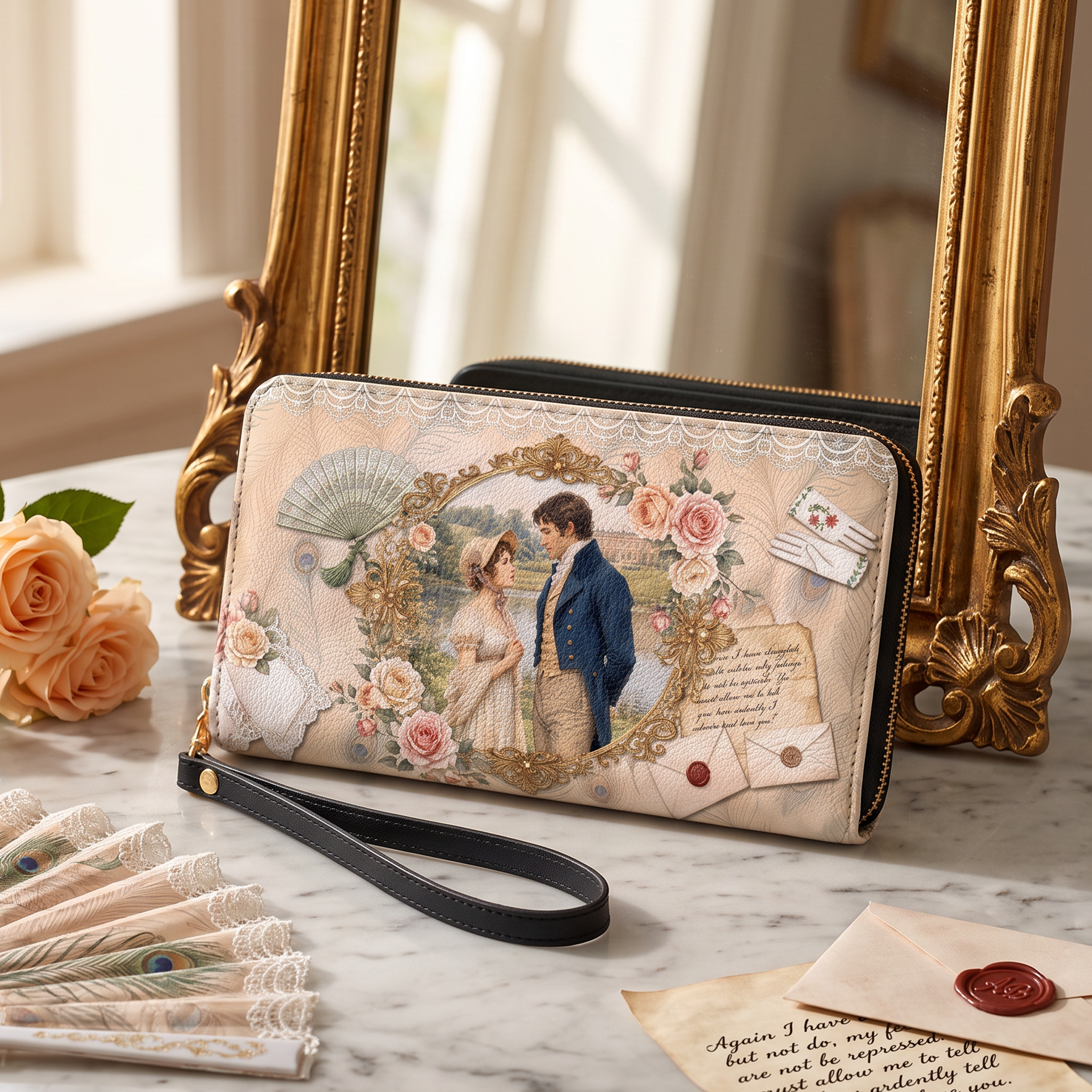 &ldquo;Austen&rsquo;s Quill&rdquo; Wallet &mdash; Jane Austen, full view