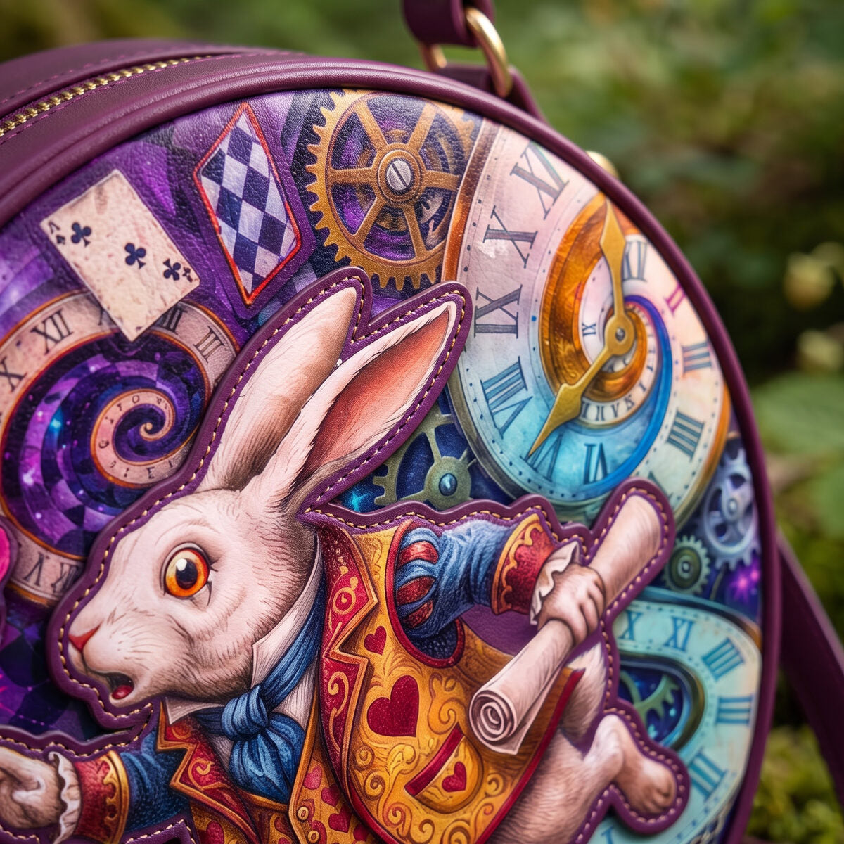 The White Rabbit circle bag — close-up