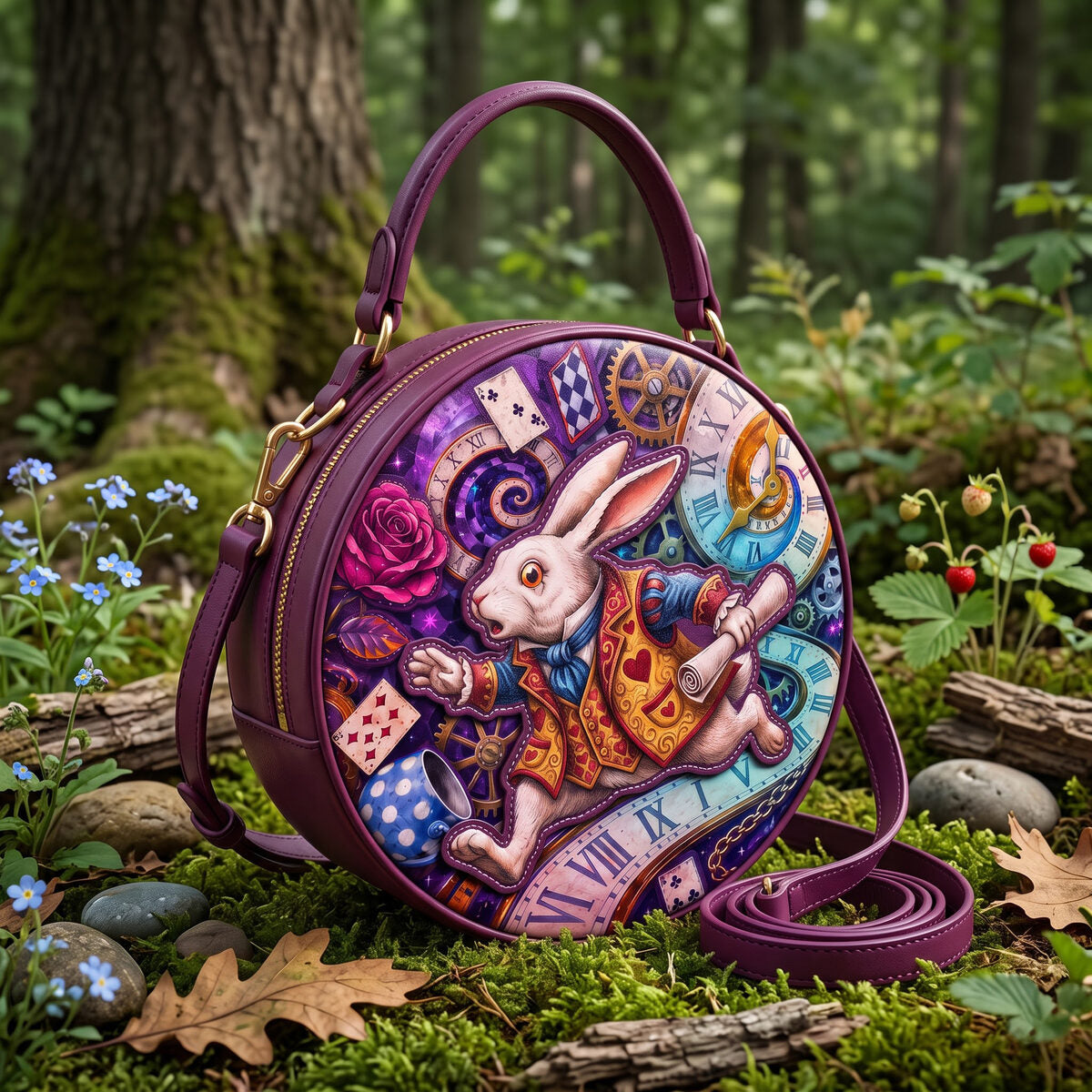 The White Rabbit circle bag — full view