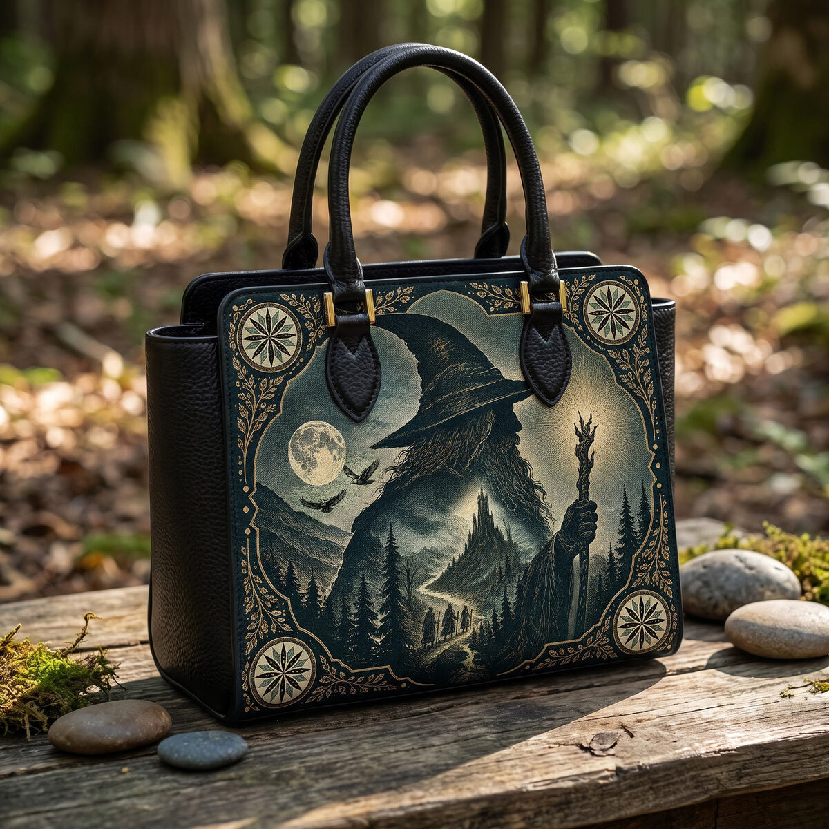 The Grey Wizard Vesper handbag — full view