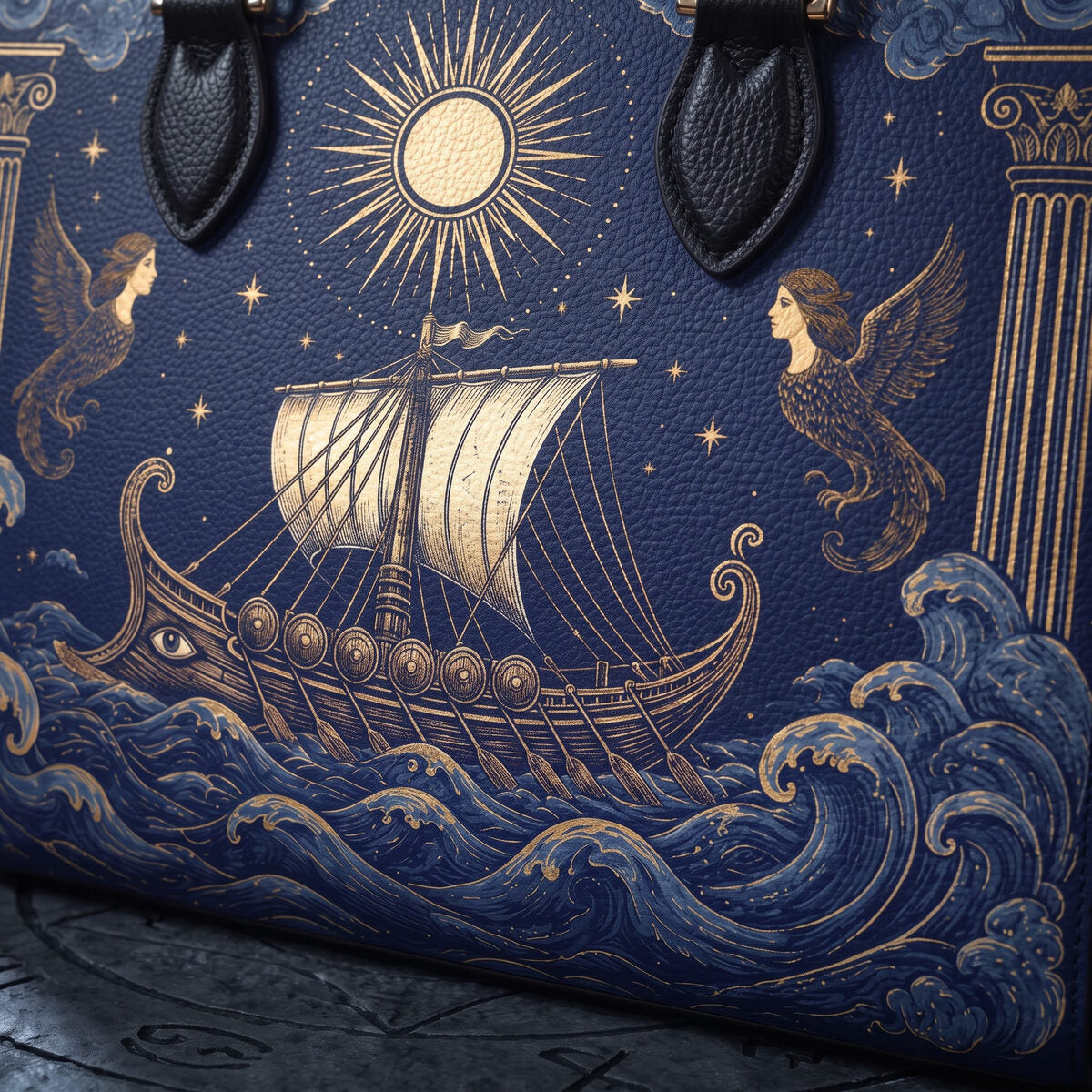 The Odyssey Vesper handbag — close-up