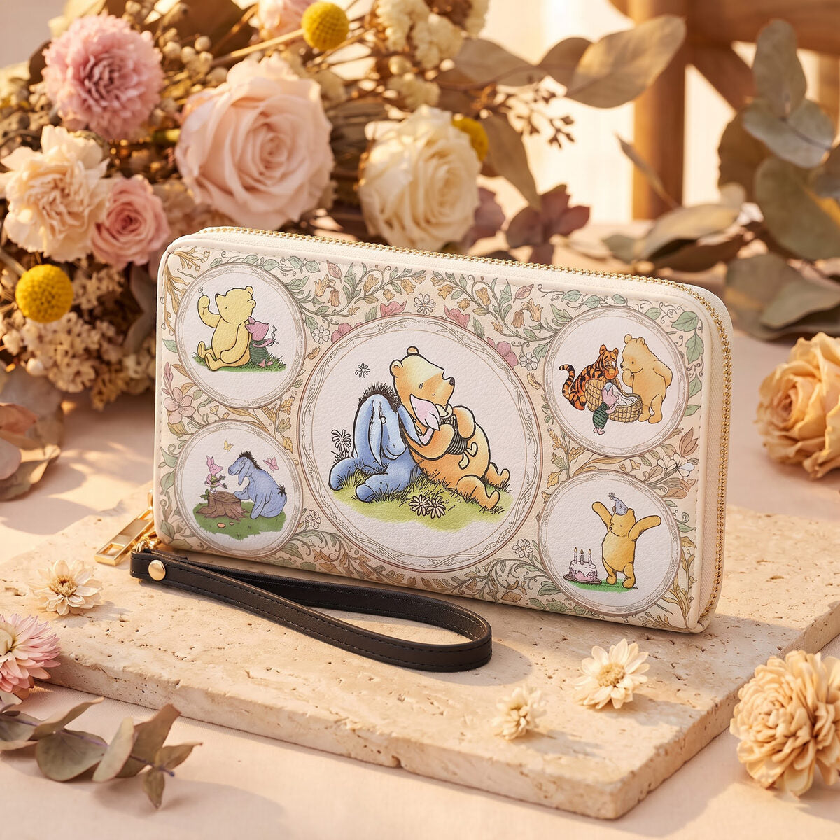 Pooh wallet — full view