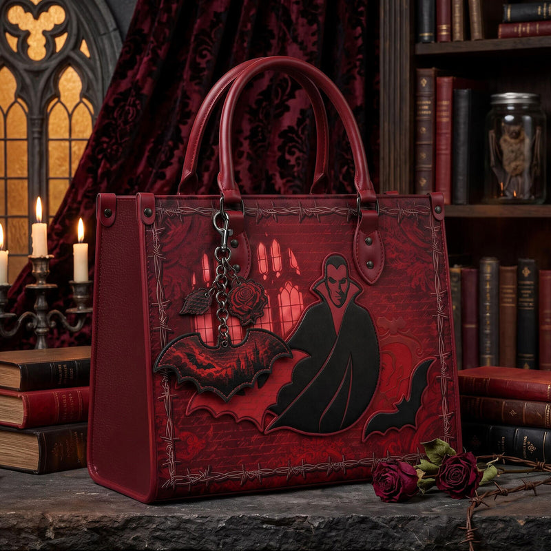 Dracula charm #1 on the Carfax Abbey handbag