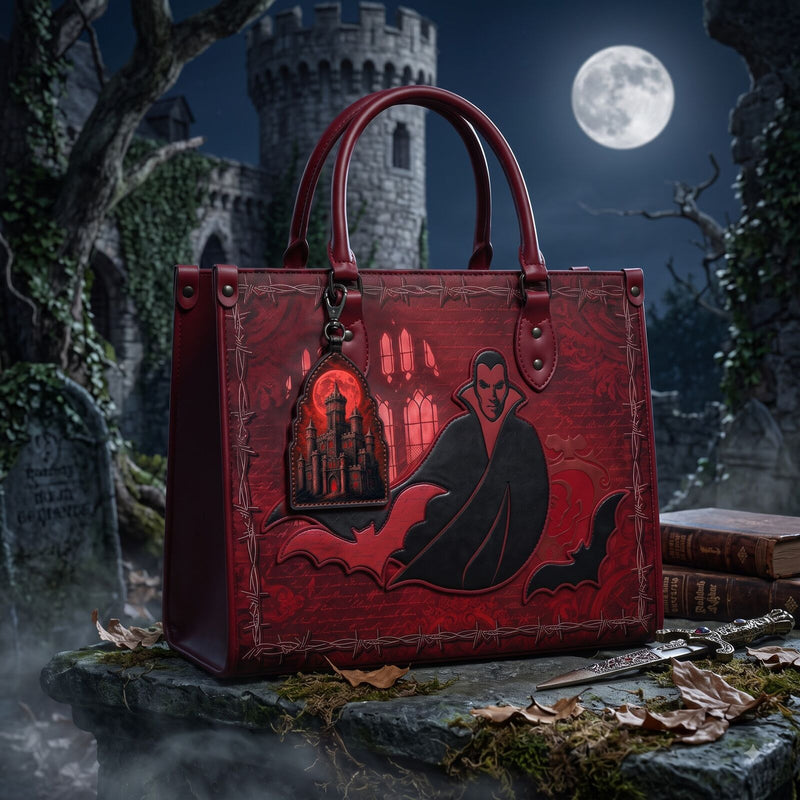 Dracula charm #2 on the Carfax Abbey handbag