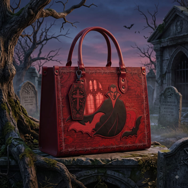 Dracula charm #4 on the Carfax Abbey handbag
