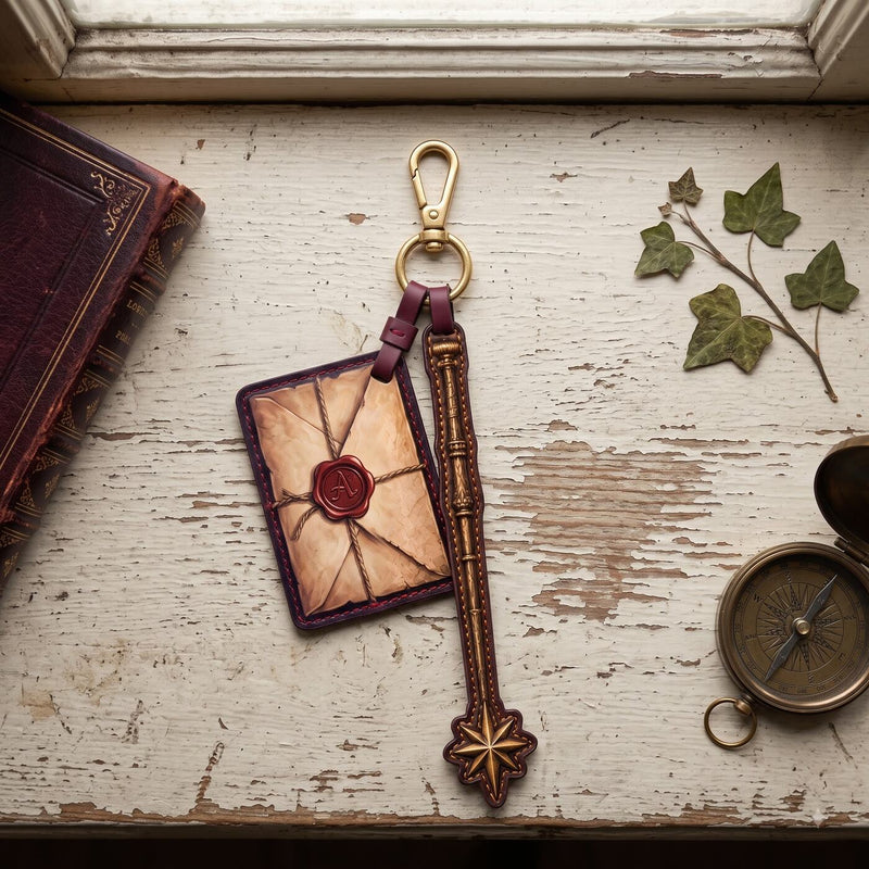 Owl Post Charm #1 — close-up detail