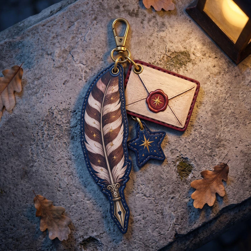 Owl Post Charm #4 — close-up detail