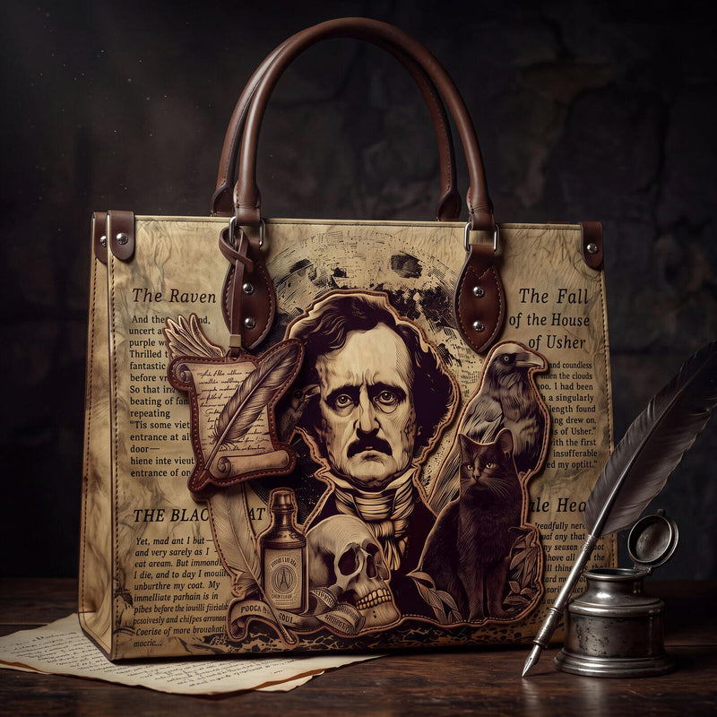 Poe charm #3 on the Poe's Anthology handbag