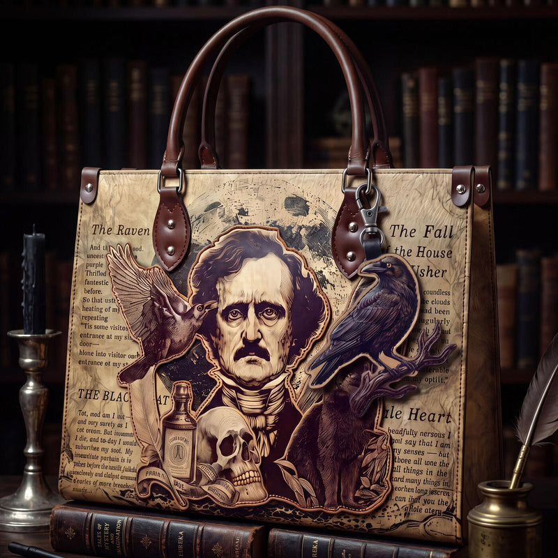 Poe charm #4 on the Poe's Anthology handbag