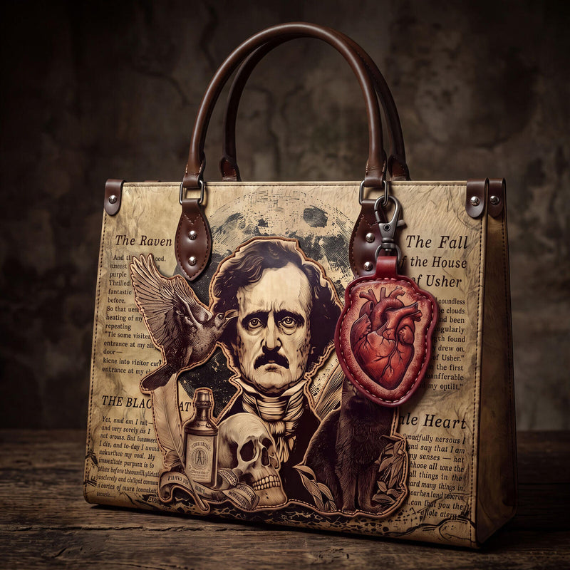 Poe charm #5 on the Poe's Anthology handbag